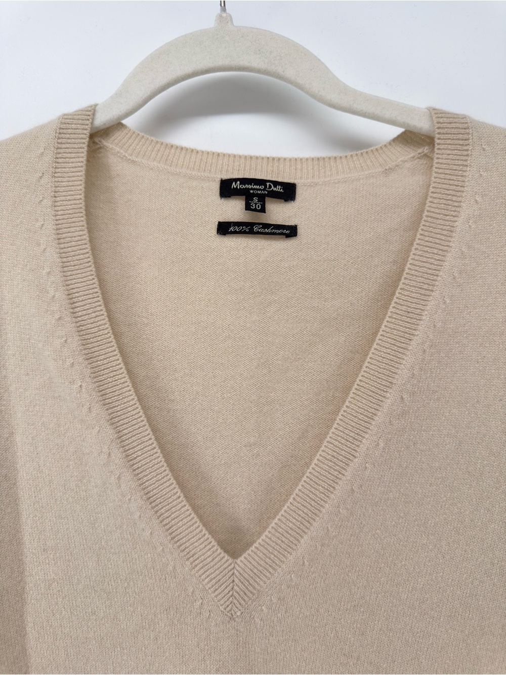 Massimo Dutti %100 Cashmere Sweater S Tan - Picture 2 of 5